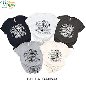 Camiseta del Árbol de la Reunión Familiar 2025, Camisetas Familiares Personalizadas, Camiseta "Nuestras Raíces Son Profundas", Camiseta del Árbol Genealógico, Camiseta de Viaje Familiar a Juego