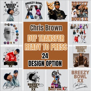 Chris Brown XX DTF Transfer, Stadium Concert, Chris Brown 11:11 Tour 2025 Ready to Press, Chris Brown Breezy Heat Press, X.X Vintage