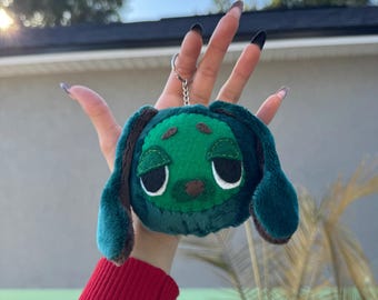Handmade Felt Face Plush Keychain – Personalized Minky Charm