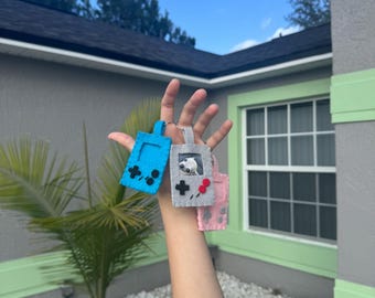 Handmade Felt Game Console Photo Keychain – Gamer Gift