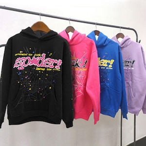Sp5der pink hoodie - Etsy 日本