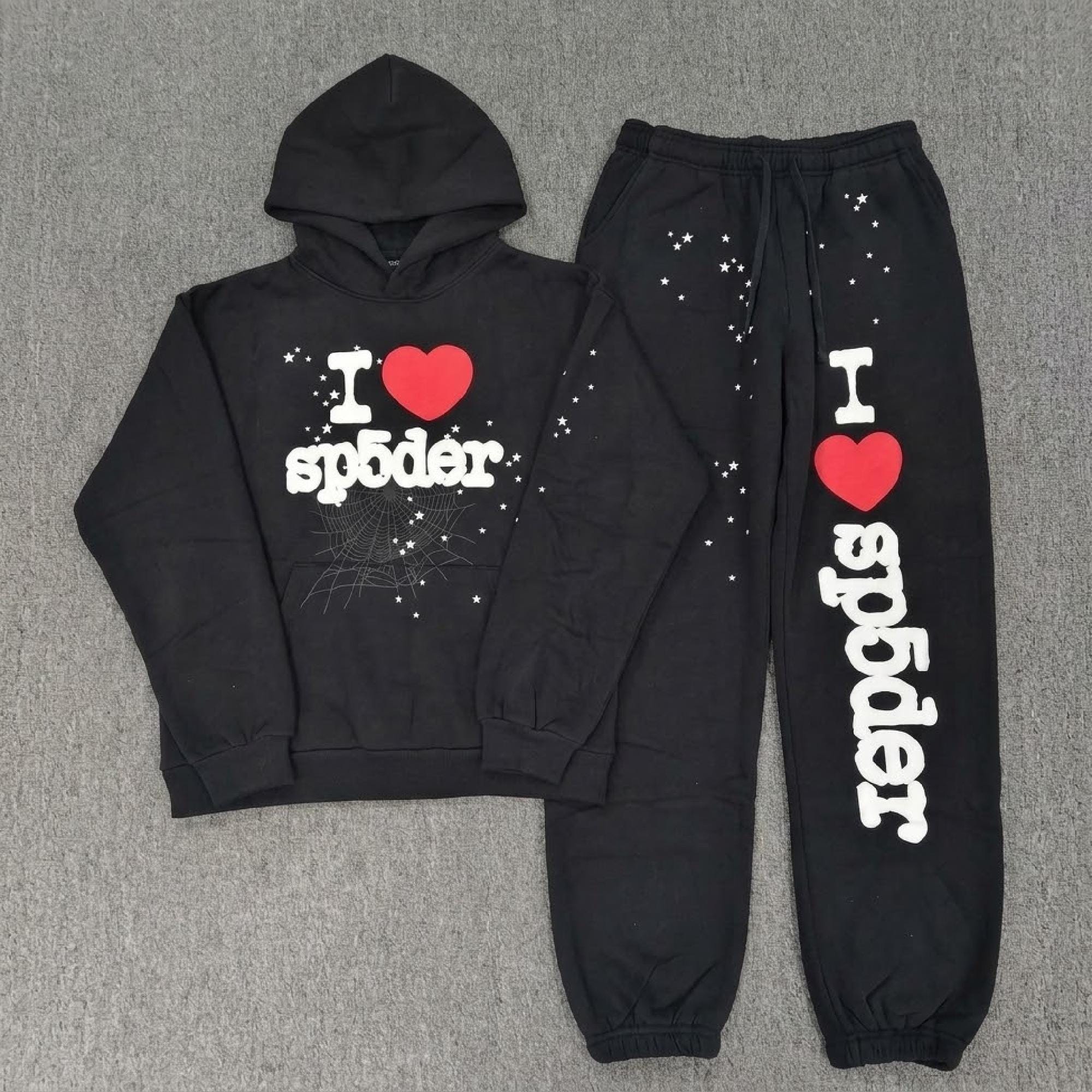Sp5der hoodie black - Etsy 日本
