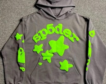 Moletom com capuz cinza unissex – Pulôver moderno de streetwear