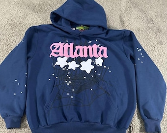 Navy Blue Pullover Hoodie – Trendy Streetwear Style