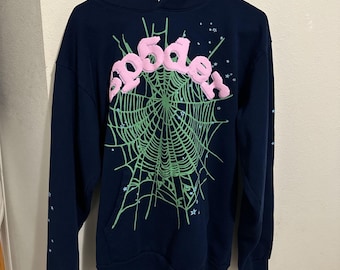 Pullover Hoodie – Pink Logo & Teal  Web Graphic