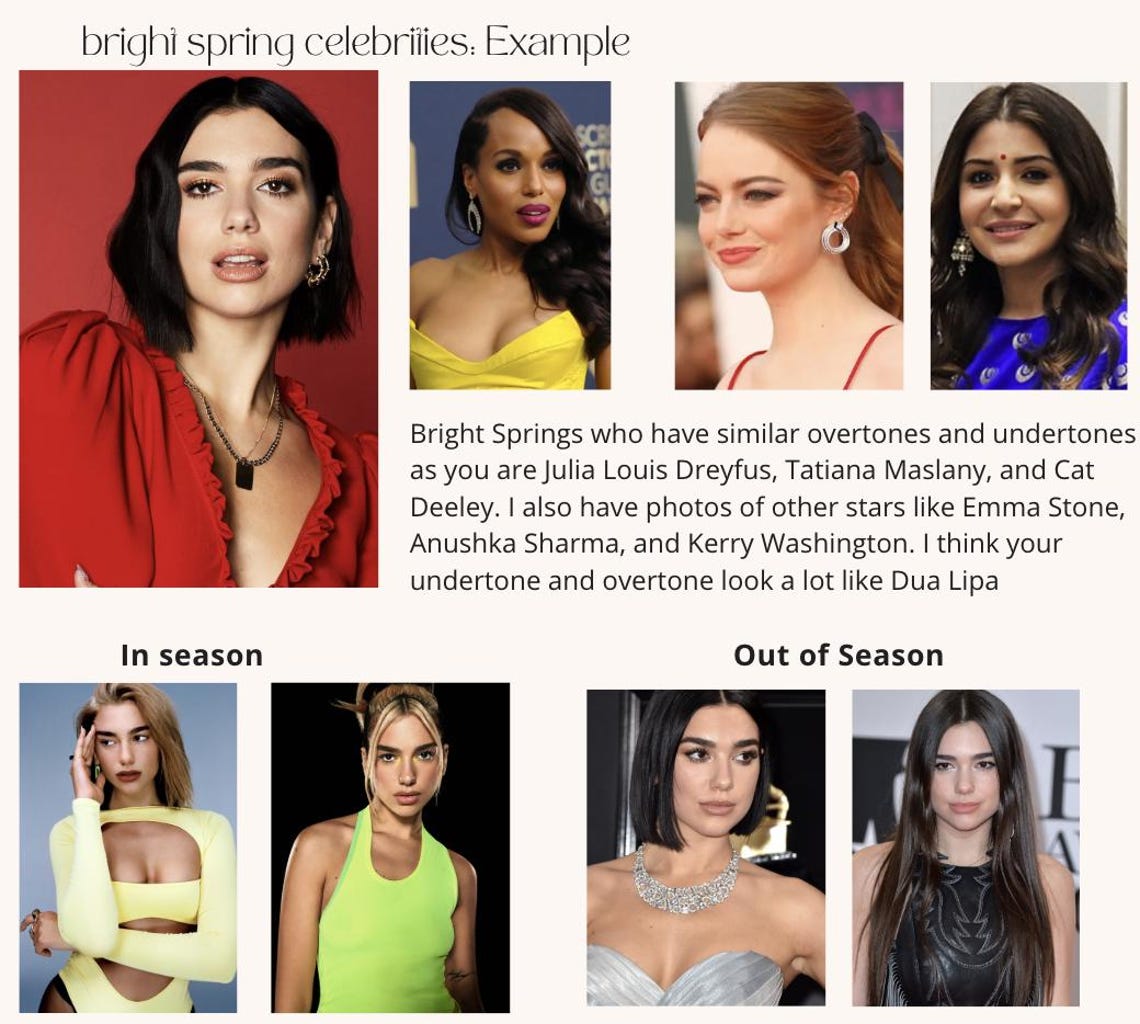 Personalized Color Analysis | Digital Seasonal Palette Review Based on ...