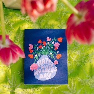 happy mother&#39;s day flowers card