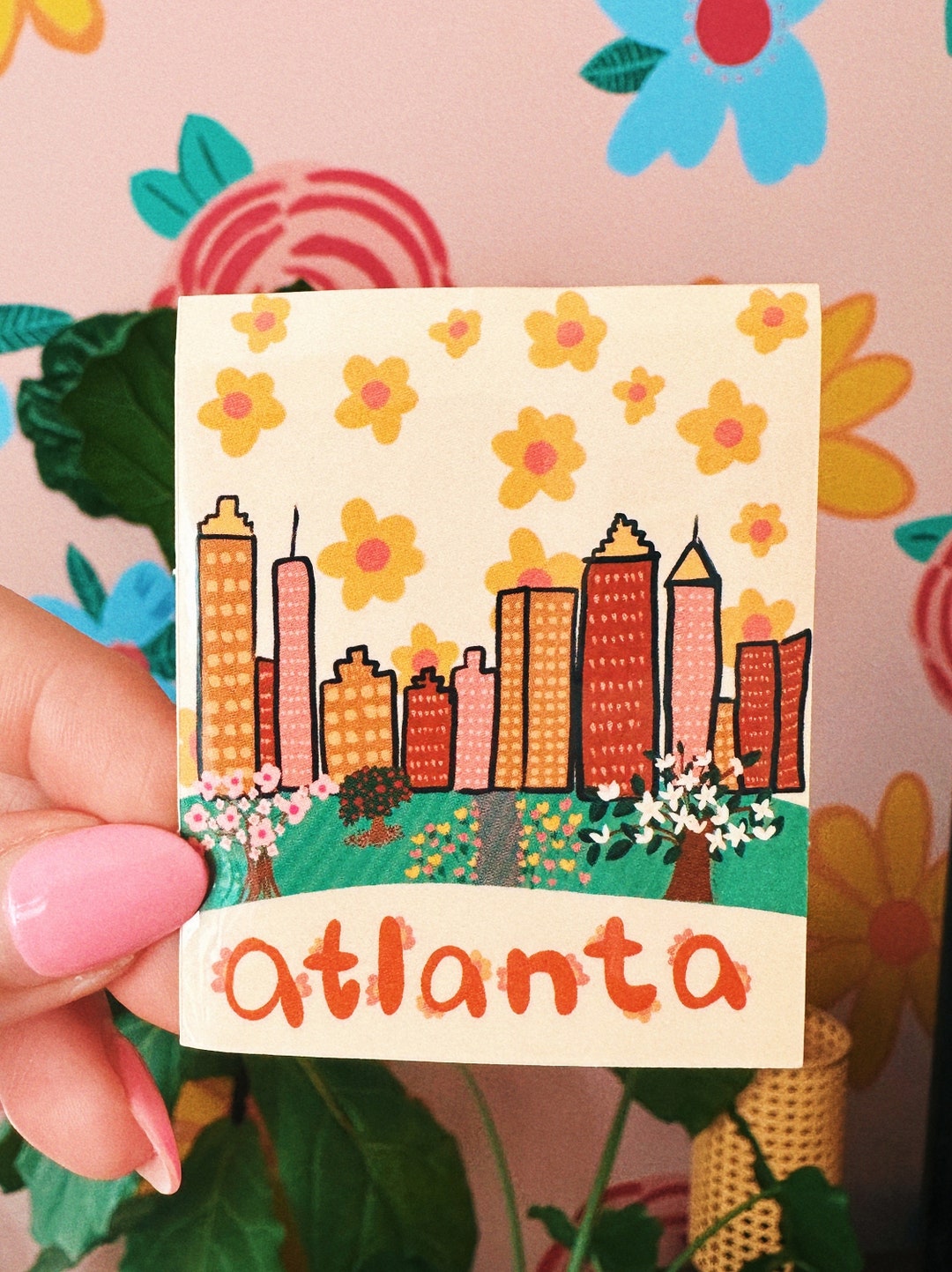 Atlanta Skyline Sticker - Etsy