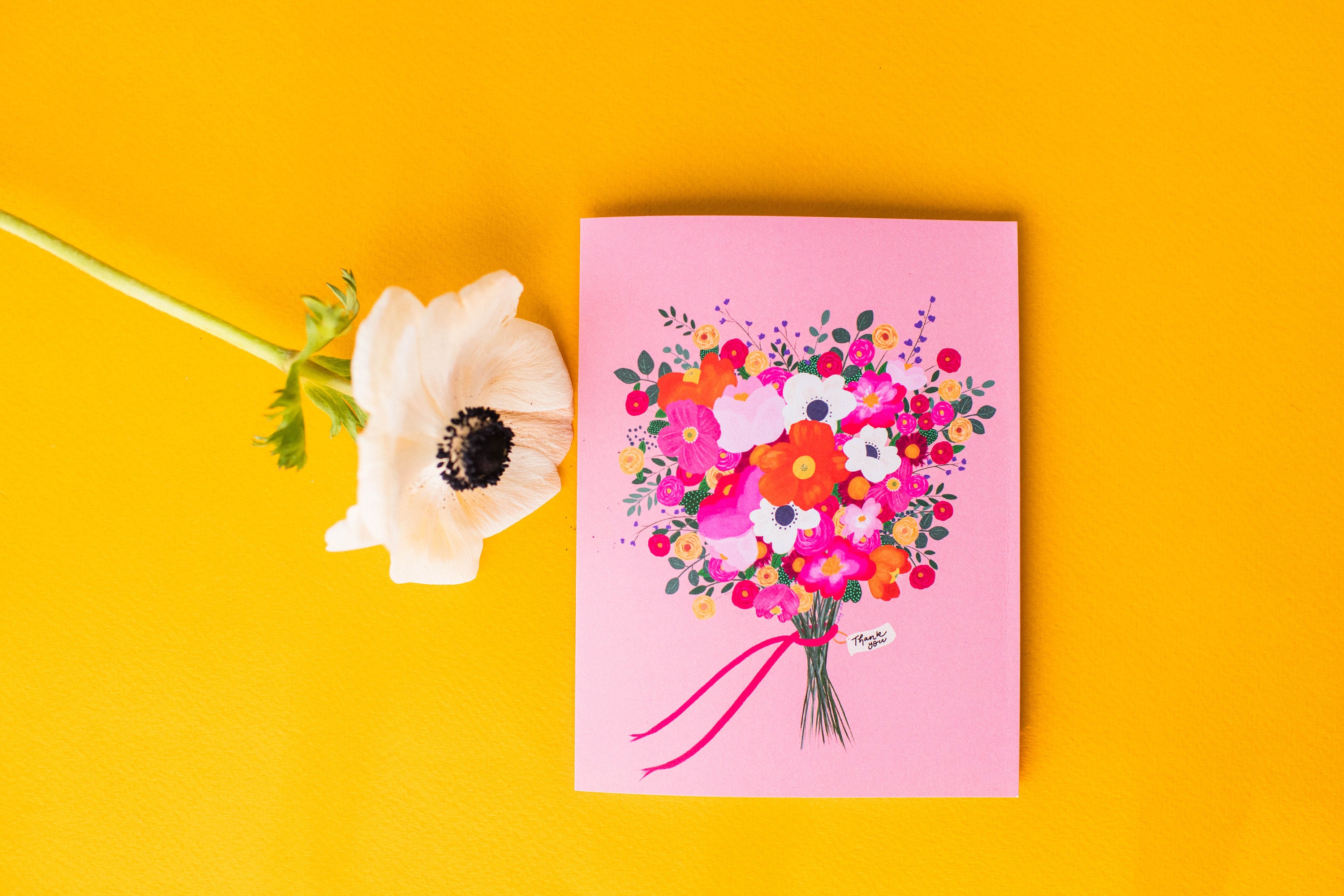 Floral Thank You Cards Stationery Set Set of 8 Cards Etsy