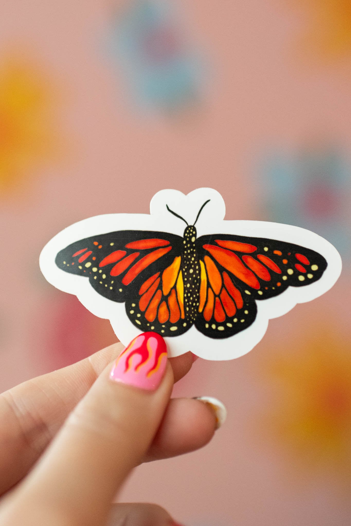 Butterfly Side Sticker Butterfly Sticker - Etsy