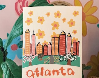 Cartão Skyline de Atlanta