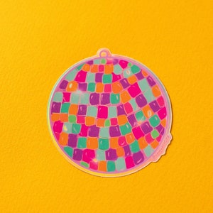 Disco ball sticker