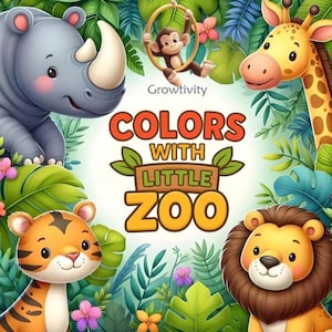 Colors with Little Zoo — A Fun, Printable Color Learning Book for Toddlers!