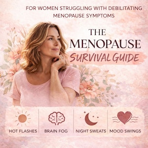 Overlevingsgids voor vrouwen na de menopauze | Opvliegers, nachtelijk zweten, hersenmist en stemmingswisselingen Hulp | Ondersteuning voor natuurlijke menopauze Afdrukbare pdf