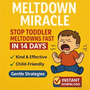 14-Tage-Kein-Tantrum-Plan, sanfte Erziehungskonzepte, 14-Tage-Plan für Kinder mit starkem Willen zum Kinderspiel, Meltdown Miracle Printable PDF