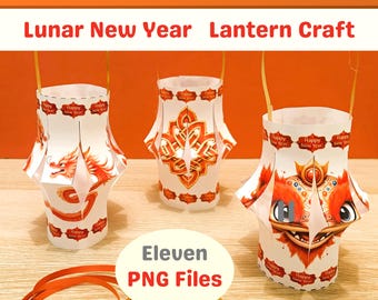 Lunar New Year Lantern Craft, Chinese Paper Lanterns (Digital Download)