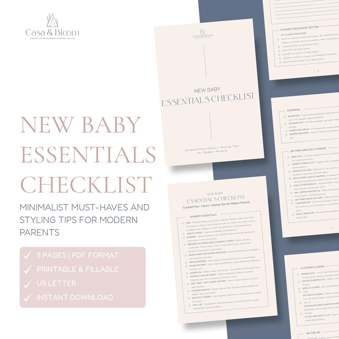 Gotta Have Checklist.pdf Newborn Must-haves Checklist | Printable Baby Needs List | Nursery ...