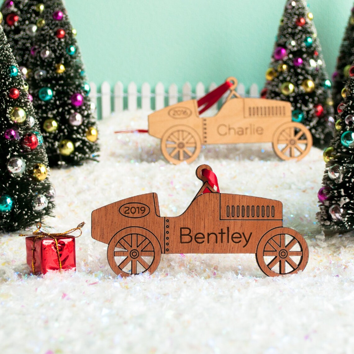 Car Wood Christmas Ornament Personalized Baby's First Etsy Ireland