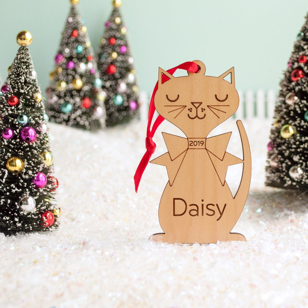 Cat Lover Christmas Tree Decoration 2021 Personalised Pet Christmas Bauble