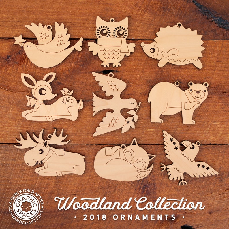 Baby/'s First Christmas 2019 Wood Owl Ornament: Personalized Name Boy or Girl Classic Cute Woodland Animal Ornament