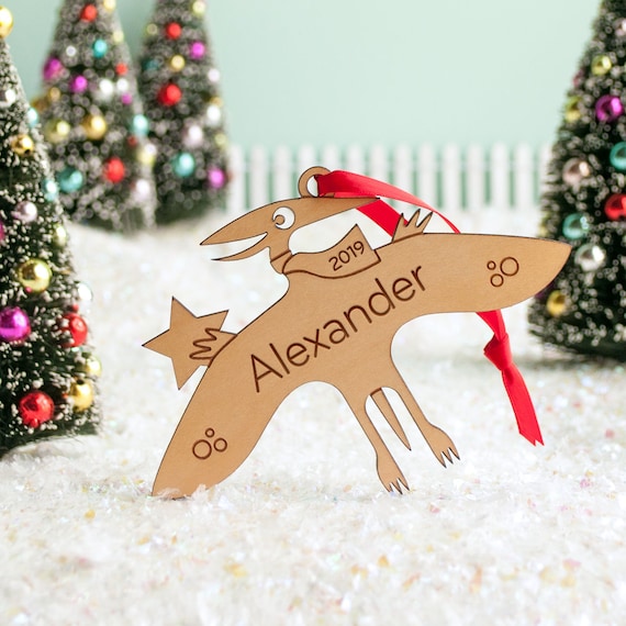 baby's first christmas dinosaur ornament