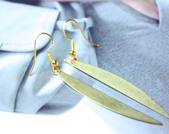 Brass Drop Earrings