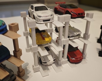 Stackable 1:64 Diecast Car Display | Modular Garage Shelf