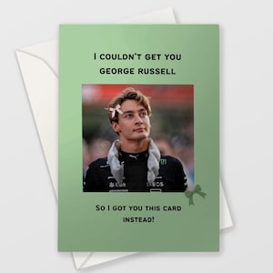 George Russel F1 Formel-1 Grußkarte