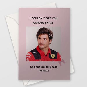 Carlos Sainz F1Formel 1 Grußkarte