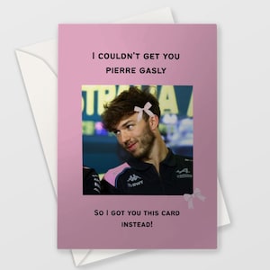 Pierre Gasly F1Formel 1 Grußkarte