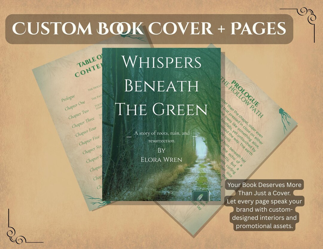 Custom Book Cover + Companion Pages (digital Design Service – No ...