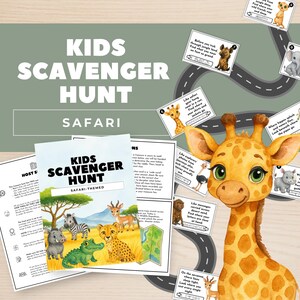Safari Scavenger Hunt Printable, Kids Treasure Hunt Game, Jungle ...