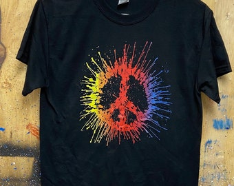 Rainbow Peace T Shirt