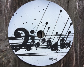 Rhythm Bass Clef Recycled Painted CD.