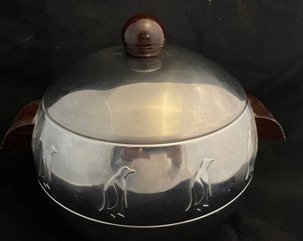 Vintage West End Aluminum Penguin Hot & Cold Server-Mid Century Art  Deco, Retro Country Living