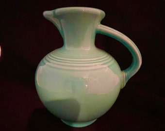 Homer Laughlin Fiesta Ware Turquoise Carafe, Deco, Retro, Art Deco