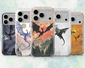 Dragon Phone Case – Fantasy Mythical Dragon Art Cover | iPhone 16, 15, 14, 13, 12, 11 | Samsung S25, S24, A16, A56 | Pixel 9A, 8A, 7A