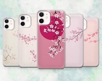 Sakura Phone Case Cherry Blossom Japanese Cover for iPhone 16, 15, 14, 13, 12 Samsung S25, S24, S23, A56, A15 Pixel 9A, 9Pro XL, 8A, 8Pro