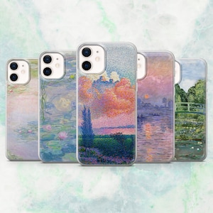 Monet Phone Case Painting Claude Monet Cover for iPhone 16, 15, 14, 13, 12 Samsung S25, S24, S23, A56, A15 Pixel 9A, 9Pro XL, 8A, 8Pro 7A
