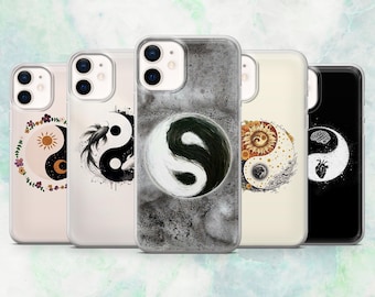 Yin Yang Phone Case Asian Art Symbol Cover for iPhone 16, 15, 14, 13, 12 Samsung S25, S24, S23, A56, A15 Pixel 9A, 9Pro XL, 8A, 8Pro