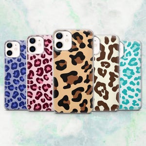 Leopard Phone Case Jaguar Cheetah Print Cover for iPhone 16, 15, 14, 13, 12 Samsung S25, S24, S23, A56, A15 Pixel 9A, 9Pro XL, 8A, 8Pro