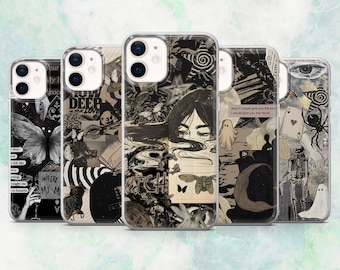 Grunge Phone Case Emo Punk Edgy Cover for iPhone 16, 15, 14, 13, 12 Samsung S25, S24, S23, A56, A15 Pixel 9A, 9Pro XL, 8A, 8Pro
