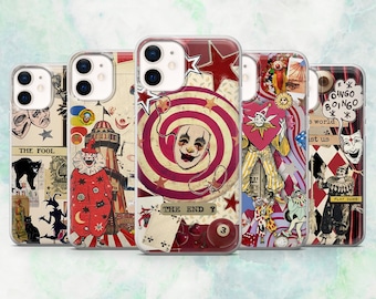 Clown Phone Case – Circus Horror Joker Cover | iPhone 16, 15, 14, 13, 12, 11 | Samsung S25, S24, A16, A56 | Pixel 9A, 8A, 7A