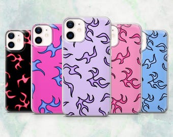Y2K Phone Case Abstract Pattern Funky Cover for iPhone 17, 16, 15, 14, 13, 12 Samsung S26, S25, A17, A56, Pixel 10Pro XL, 9A 8