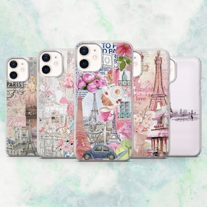 Paris Phone Case – French Parisian Eiffel Tower Cover | iPhone 16, 15, 14, 13, 12, 11 | Samsung S25, S24, A16, A56 | Pixel 9A, 8A, 7A