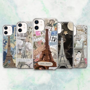 Paris Phone Case France Eiffel Tower Cover for iPhone 16, 15, 14, 13, 12 Samsung S25, S24, S23, A56, A15 Pixel 9A, 9Pro XL, 8A, 8Pro