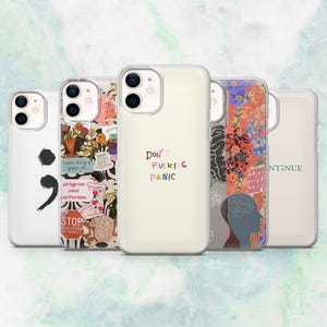 Quote Phone Case Self Care Mental Cover for iPhone 16, 15, 14, 13, 12 Samsung S25, S24, S23, A56, A15 Pixel 9A, 9Pro XL, 8A, 8Pro