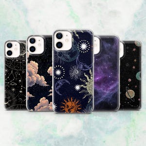 Cosmic Phone Case Space Planets Universe Cover for iPhone 16, 15, 14, 13, 12 Samsung S25, S24, S23, A56, A15 Pixel 9A, 9Pro XL, 8A, 8Pro