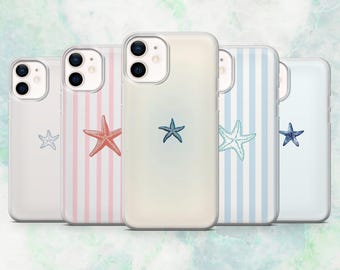 Starfish Phone Case Ocean Sea Beachy Cover for iPhone 16, 15, 14, 13, 12 Samsung S25, S24, S23, A56, A15 Pixel 9A, 9Pro XL, 8A, 8Pro