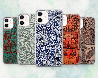 Maori Phone Case – Tribal Ethnic New Zealand Cover | iPhone 16, 15, 14, 13, 12, 11 | Samsung S25, S24, A16, A56 | Pixel 9A, 8A, 7A